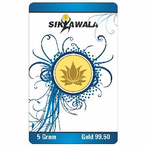 Sikkawala Lotus 99.50 Gold Coin 5 Gm