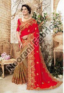 Heavy Embroidered Silk Sarees