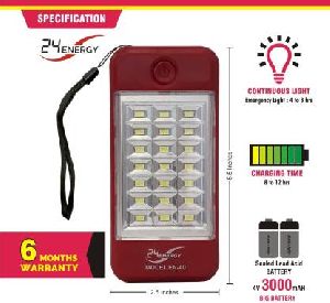 24 energy 21 smd hi solar rechargeable power bank torch