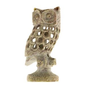 Marble Owl Statue