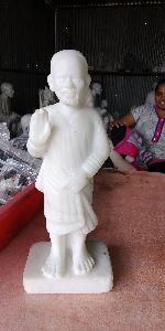 Standing Sai Baba marble Murti
