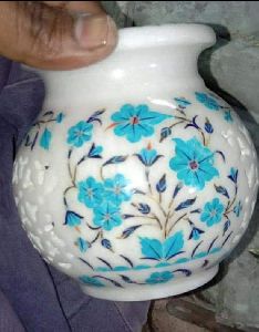 Marble Inlay Work Pot