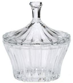 Decorative Glass Bowl with Lid