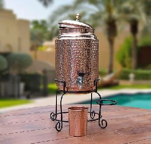 Polished Copper Water Dispenser