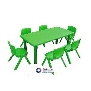 Plastic School Table Chair Set