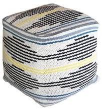 Contemporary Cotton Pouf