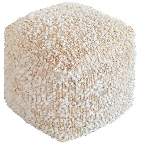 Jute cotton Pouf