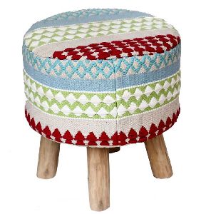 Wooden Ottoman Stool