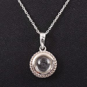 925 Sterling Silver Green Moonstone Pendant