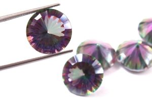 AAA+ Calibrated 15mm Mystic Topaz Round Cut Gemstone