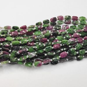 Attractive Ruby Zoisite Cushion Shape 6mm AAA Faceted Beads