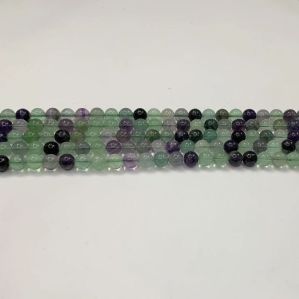 Natural Rainbow Fluorite Round Shape 16 Inch Strand Smooth Polish Stone Beads