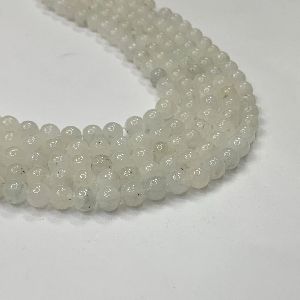 Natural Rainbow Moonstone Round Shape 16 Inch Smooth Polish Stone Beads