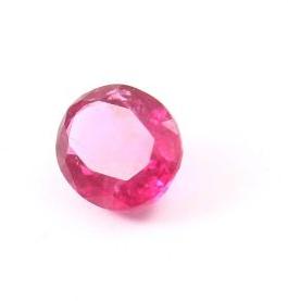 Natural Ruby Lite Tourmaline Faceted Gemstone