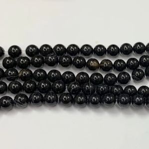 Natural Sulemani Hakik Round Shape 16 Inch Hakik Smooth Polish Stone Beads