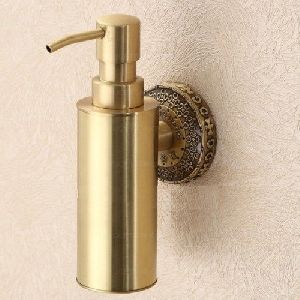 Brass soap dispenser