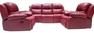 Reclining Leather Sofa Set