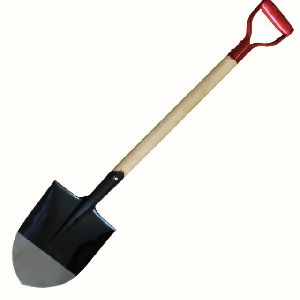 Carbon Steel Border Spade with Wooden Handle