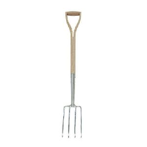 Stainless Steel Border Fork with Wooden Handle
