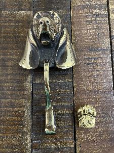 Dog Shaped Brass Door Knockers