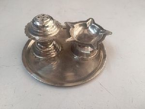 stainless steel pooja thali
