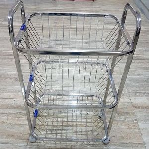 stainless steel fruit trolley