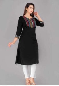 Black kurta pant set