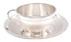 Silver Cup Saucer