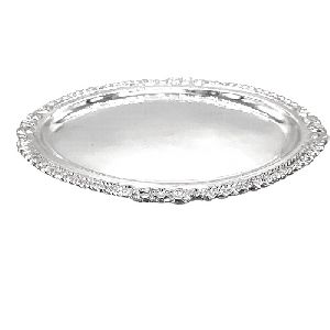 silver oval tray