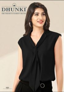 Ladies Tie Neck Top