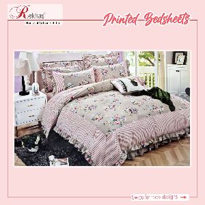 Rekhas Premium 100% Cotton Bedsheet Multi color