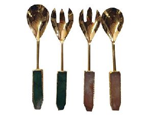 AGATE SERVING SPOONS SET