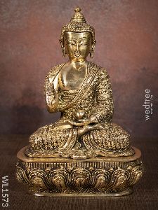 Brass Buddha Blessing idol