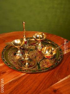 Brass Pooja Thali Set