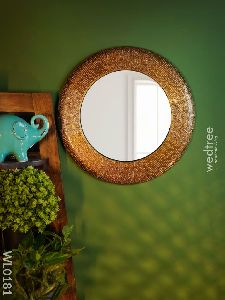 Embossed Brass Mirrors