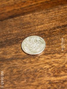 German Silver Gajalakshmi Coin