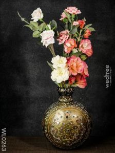 stone work Hand painted vase