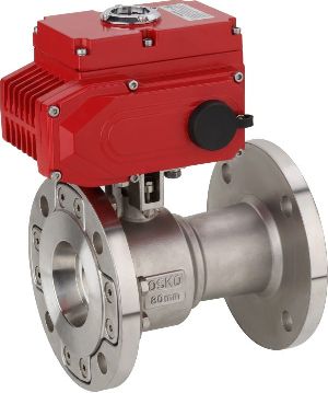 1 Piece IC Flanged End Ball Valves With ISO Mounting Pad