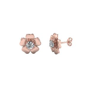 D-ER-586 Gold and Diamond Earring