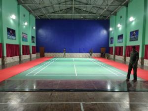 synthetic indoor badminton court flooring