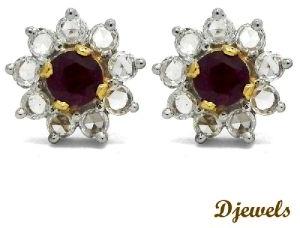 Diamond Earring Studded with natural Diamond