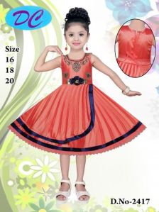 Girls Round Neck Frock