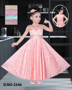 Girls Silk Frock