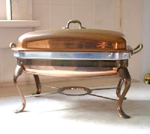 copper food warmers