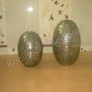 Silver Metal Egg