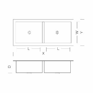 Hawkins Double Bowl Kitchen Sink