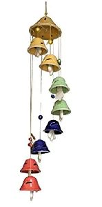 Ceramic 8 Ball Wind Chimes