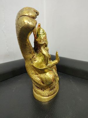 Brass Vishnu Laxmi Statue