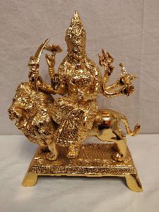 11 Inch Brass Sherawali Mata Statue