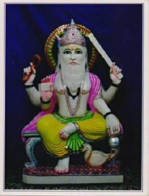 marble vishwakarma statue